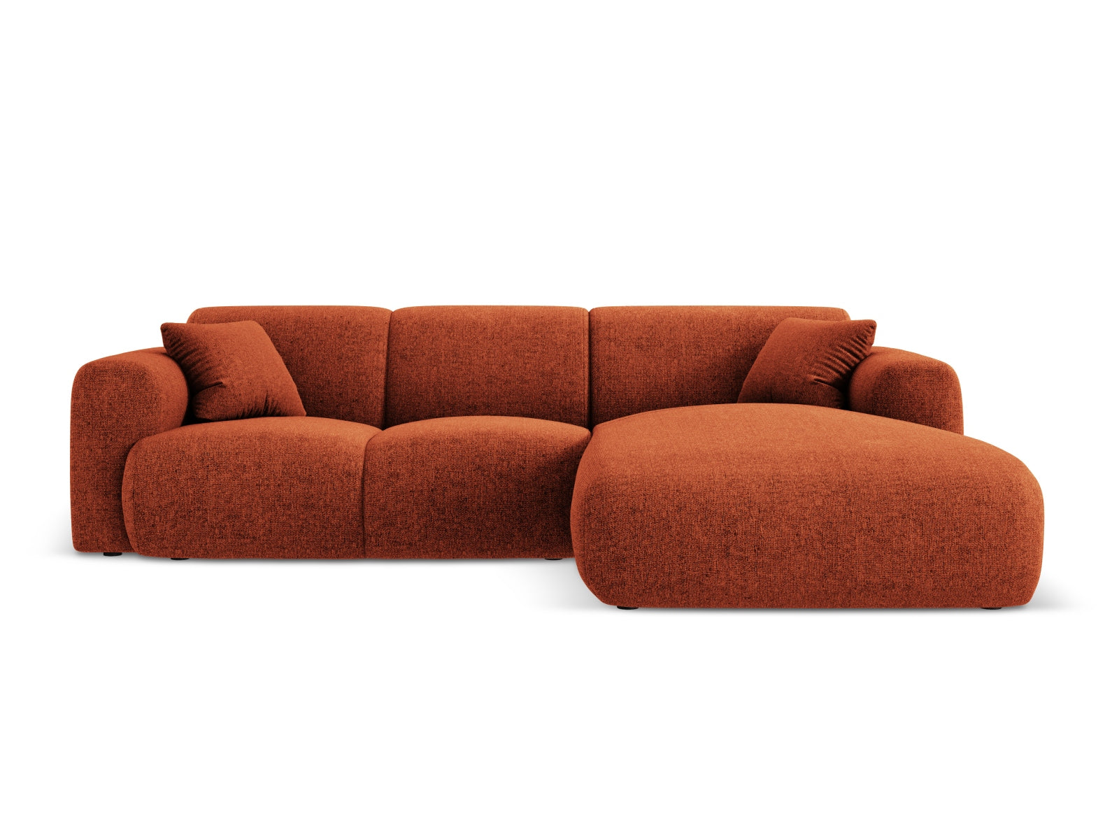 Nolio Ecksofa rechts 4 Sitzer 170cm in Terracotta präsentiert im Onlineshop von KAQTU Design AG. Ecksofa rechts ist von Cosmopolitan Design