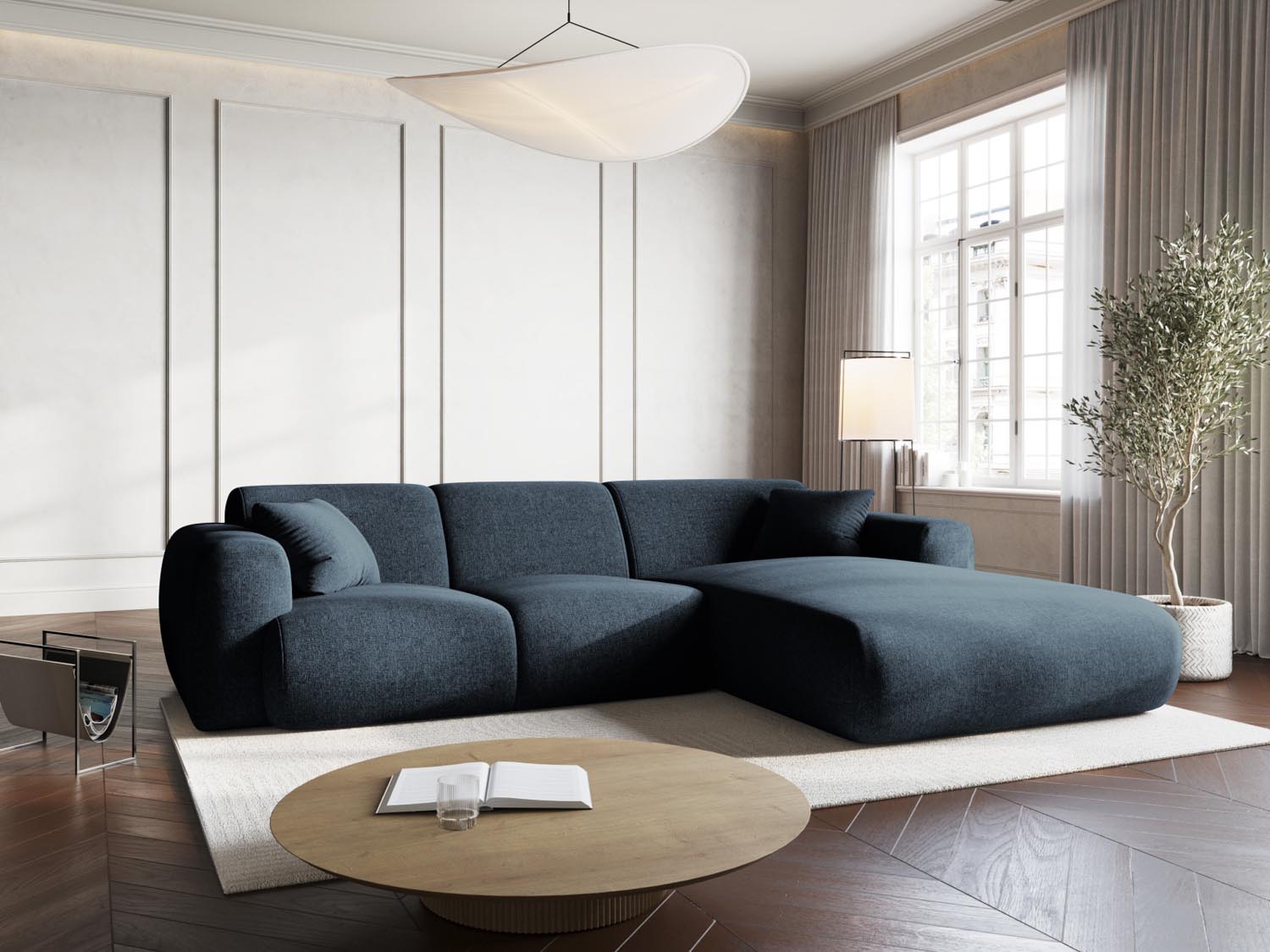 Entdecken Sie das Nolio Ecksofa rechts von Cosmopolitan Design. Dieses stilvolle 4-Sitzer Sofa (170 cm) vereint elegantes Design mit optimalem Sitzkomfort.