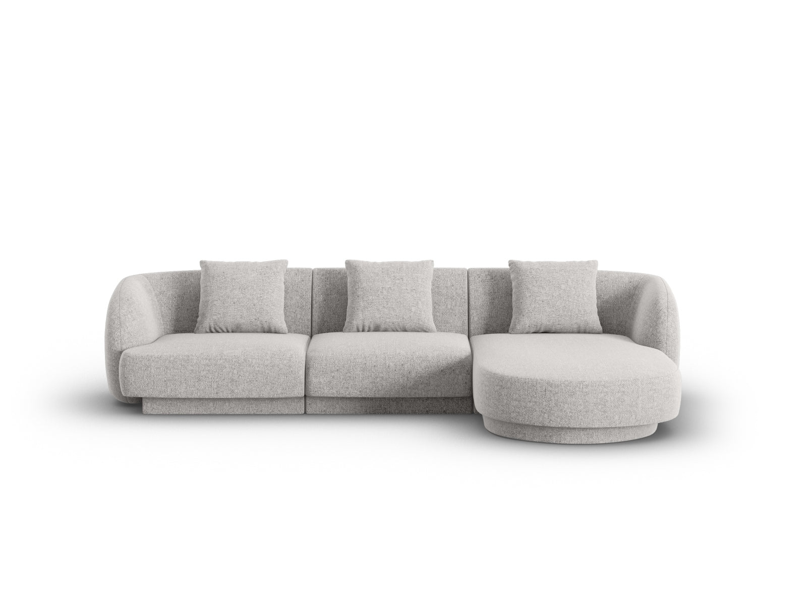 Tulum Ecksofa rechts 4 Sitzer 156cm in Light Grey präsentiert im Onlineshop von KAQTU Design AG. Ecksofa rechts ist von Cosmopolitan Design