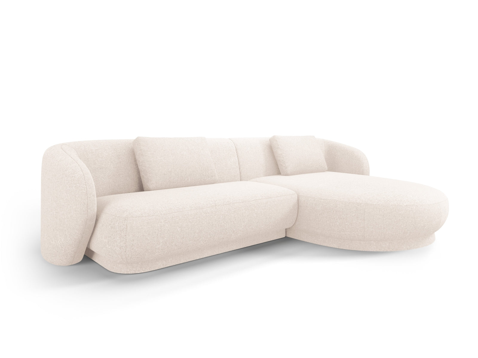 Camden Ecksofa rechts 4 Sitzer in Light Beige Melange präsentiert im Onlineshop von KAQTU Design AG. Ecksofa rechts ist von Cosmopolitan Design