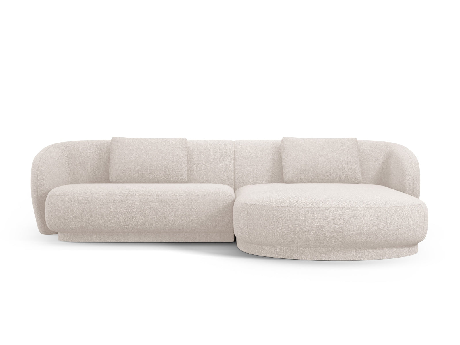Erleben Sie das stilvolle Camden Ecksofa rechts 4 Sitzer von Cosmopolitan Design – luxuriöses Velours für höchsten Komfort und modernes Wohnen!