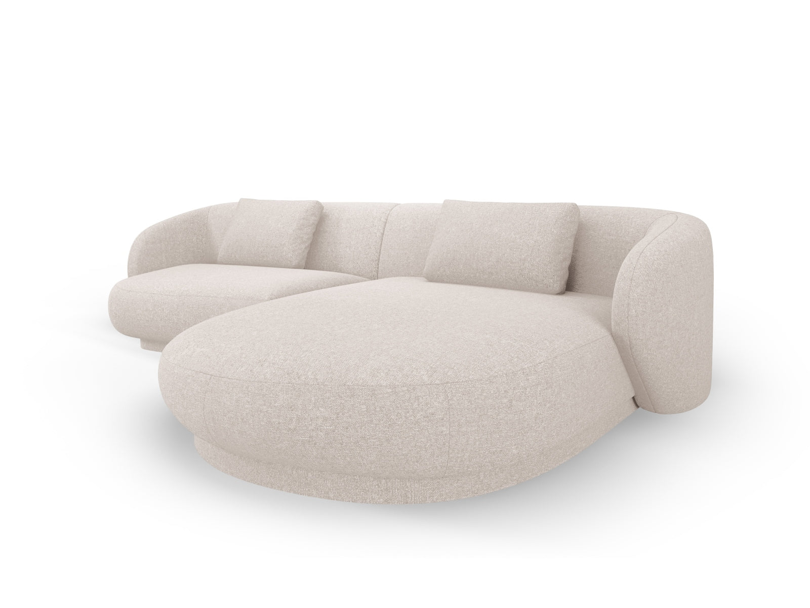 Entdecken Sie das elegante Camden Ecksofa rechts 4 Sitzer von Cosmopolitan Design – hochwertiges Velours, ideal für modernes Wohnen und maximalen Komfort!