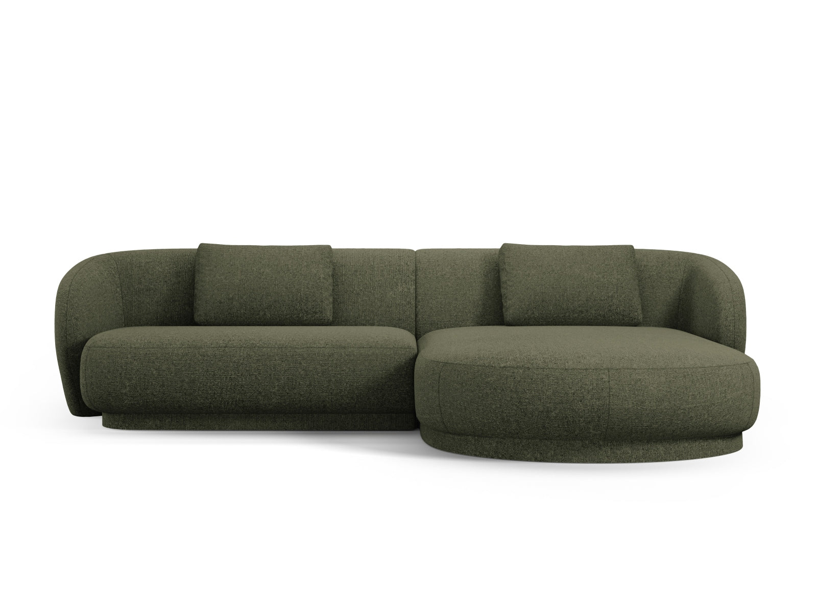 Erleben Sie das stilvolle Camden Ecksofa rechts 4 Sitzer von Cosmopolitan Design – luxuriöses Velours für höchsten Komfort und modernes Wohndesign!