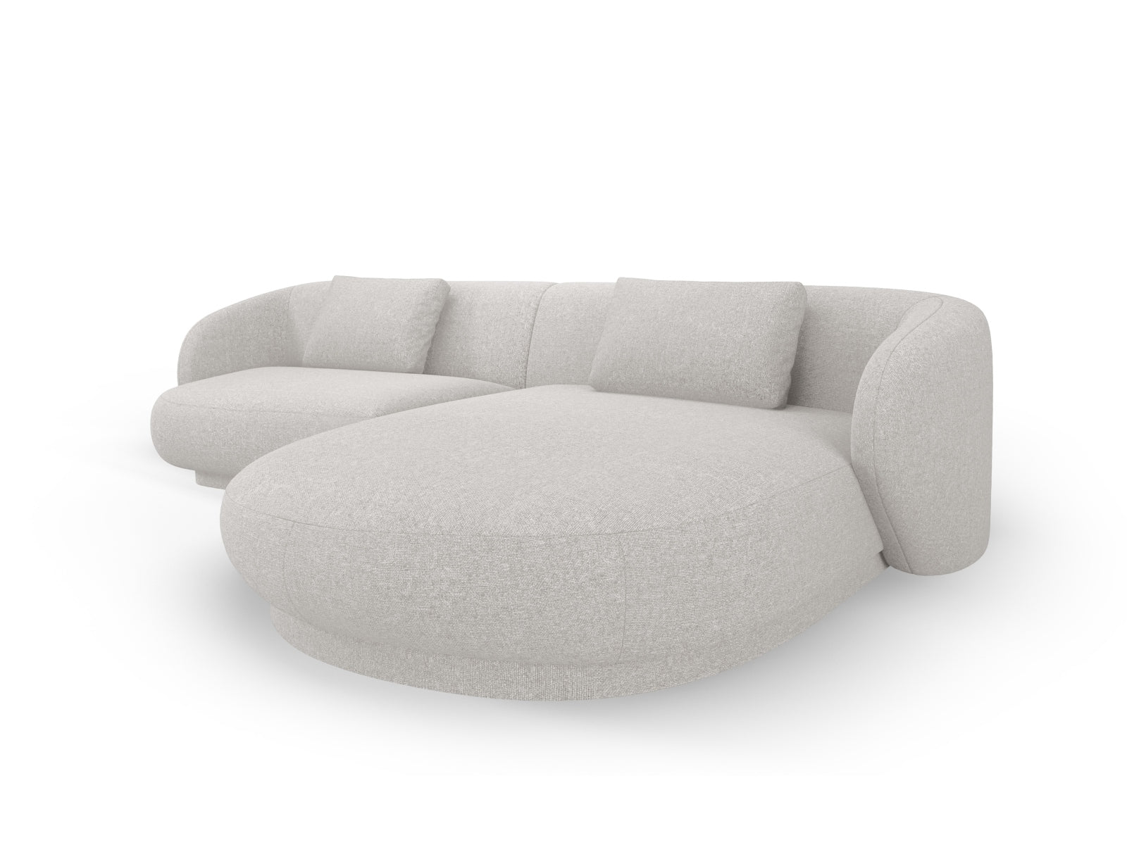 Entdecken Sie das elegante Camden Ecksofa rechts 4 Sitzer von Cosmopolitan Design – hochwertiges Velours, ideal für stilvolle Wohnräume und maximalen Komfort!