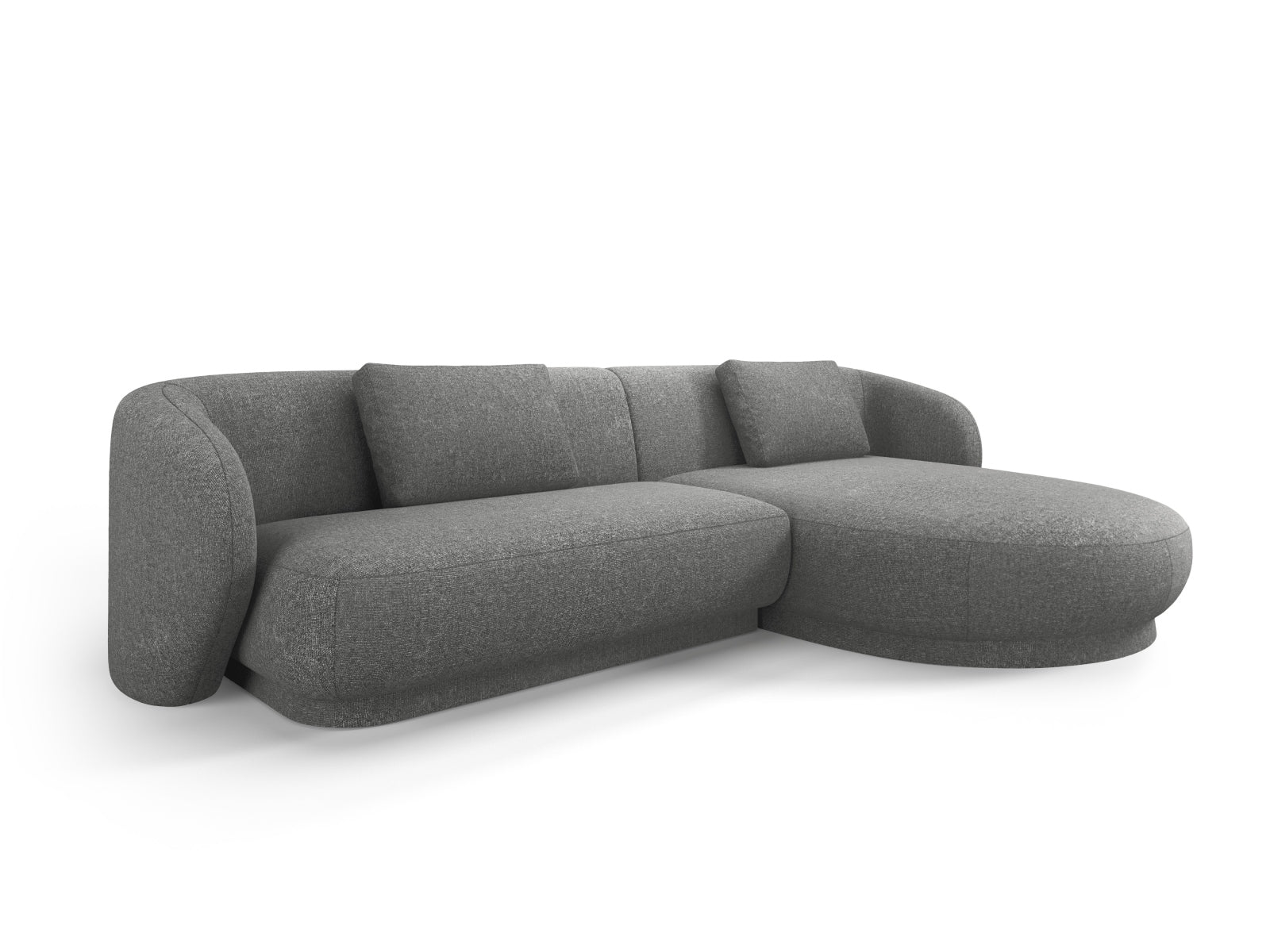 Camden Ecksofa rechts 4 Sitzer in Dark Grey Melange präsentiert im Onlineshop von KAQTU Design AG. Ecksofa rechts ist von Cosmopolitan Design