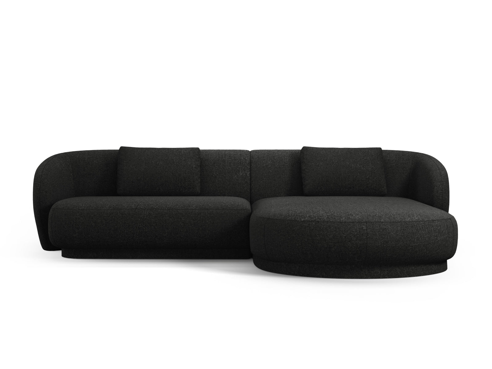 Erleben Sie das stilvolle Camden Ecksofa rechts 4 Sitzer von Cosmopolitan Design – luxuriöses Velours, perfekt für Ihr modernes Zuhause und höchsten Sitzkomfort!