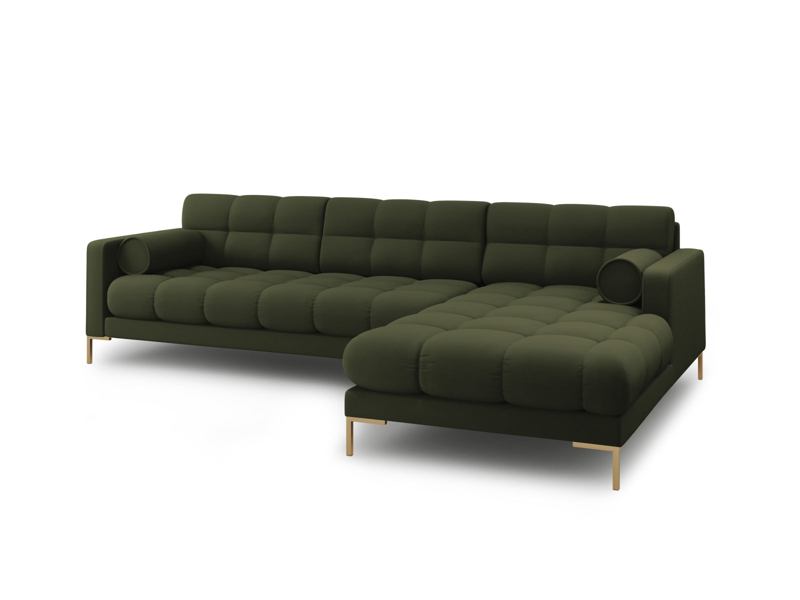 5-Sitzer Ecksofa rechts Bali in Green-Neve präsentiert im Onlineshop von KAQTU Design AG. Ecksofa rechts ist von Cosmopolitan Design