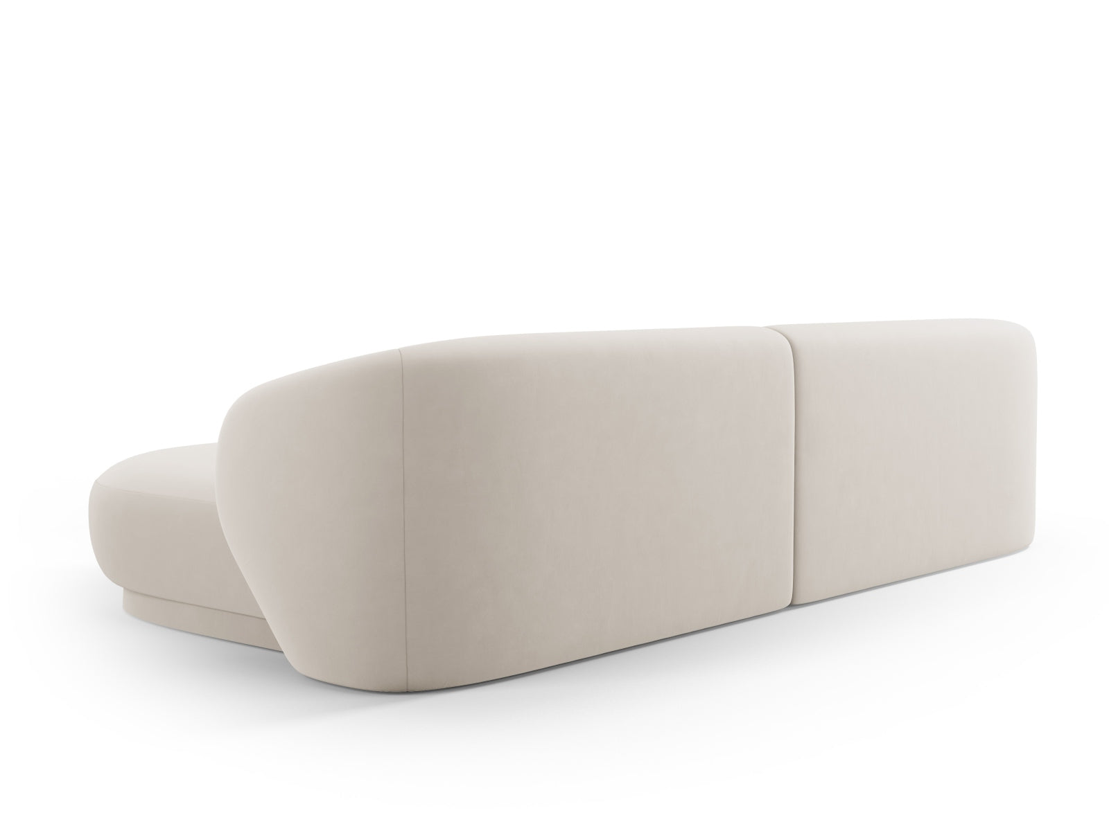 Entdecken Sie das elegante Camden Velour Ecksofa rechts von Cosmopolitan Design – ein luxuriöses 4-Sitzer Sofa, das Komfort und Stil vereint.