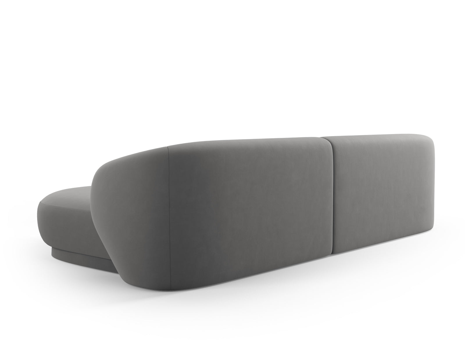 Erleben Sie das stilvolle Camden Velour Ecksofa rechts von Cosmopolitan Design – ein 4-Sitzer, der Komfort und modernes Design perfekt kombiniert.