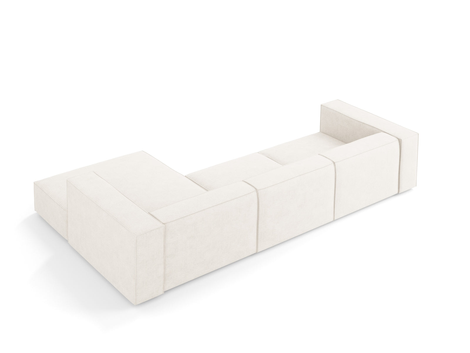 Erleben Sie das Arendal Ecksofa rechts 4 Sitzer von Cosmopolitan Design – stilvolles, modernes Sofa für perfekten Komfort und elegante Wohnatmosphäre.