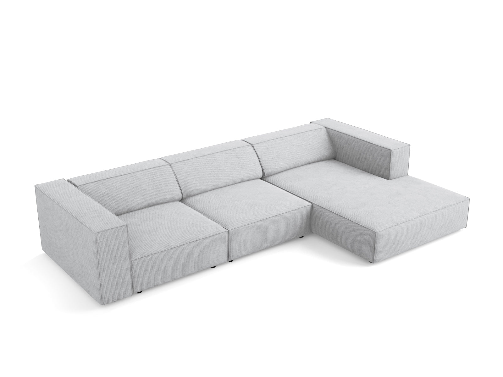 Entdecken Sie das elegante Arendal Ecksofa rechts 4 Sitzer von Cosmopolitan Design – ideal für zeitgemässe Wohnräume und höchsten Komfort.