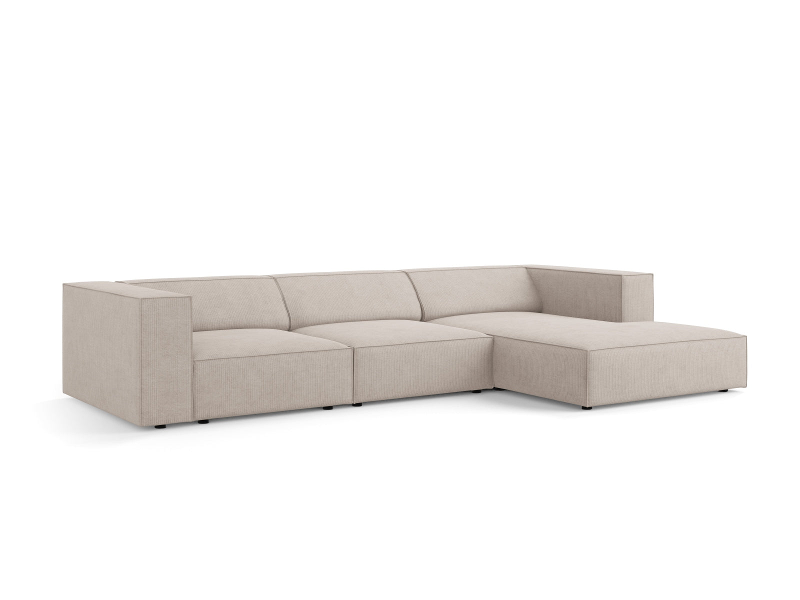 Entdecken Sie das elegante Arendal Ecksofa rechts 4 Sitzer von Cosmopolitan Design – ideal für zeitgemässe Wohnräume und höchsten Komfort.