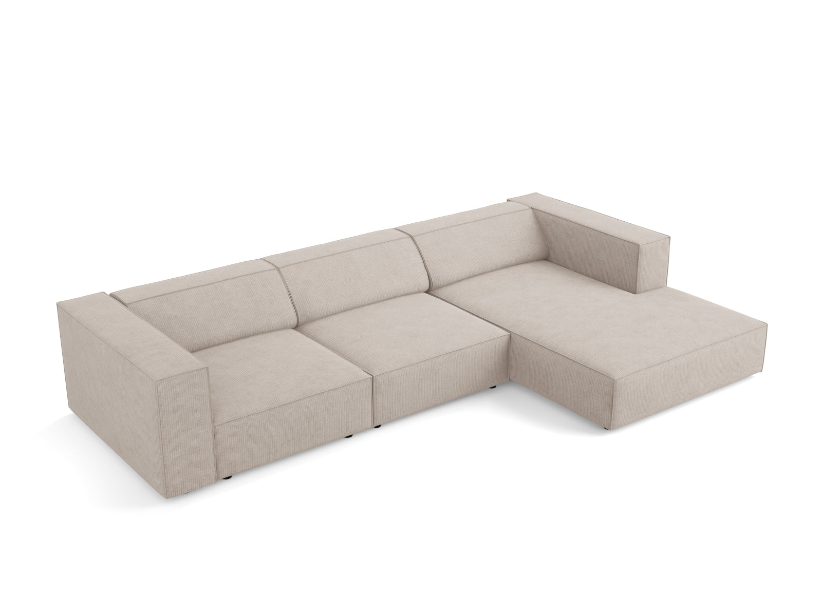 Entdecken Sie das elegante Arendal Ecksofa rechts 4 Sitzer von Cosmopolitan Design – ideal für zeitgemässe Wohnräume und höchsten Komfort.