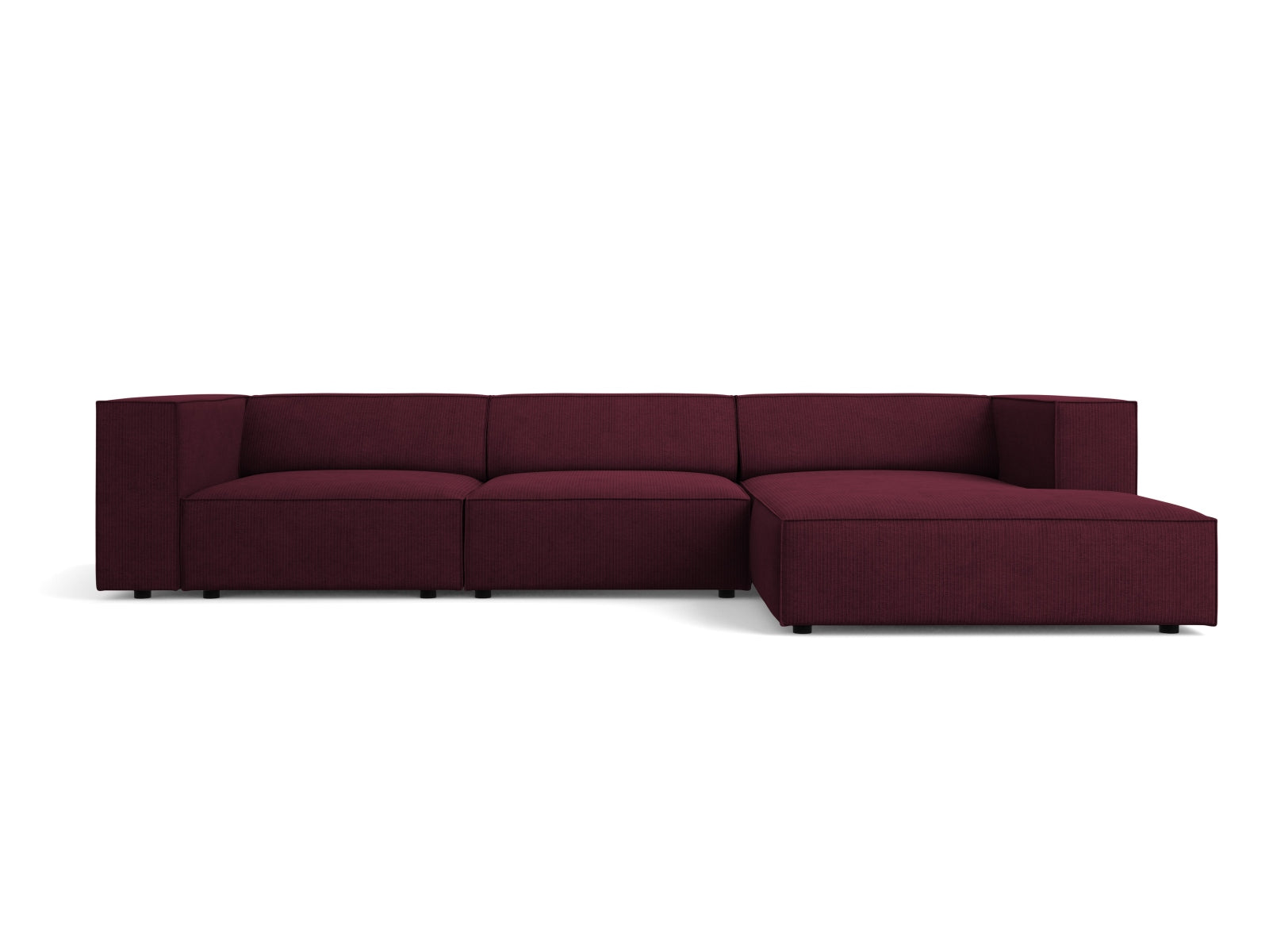 Arendal Ecksofa rechts 4 Sitzer in Ruby präsentiert im Onlineshop von KAQTU Design AG. Ecksofa rechts ist von Cosmopolitan Design