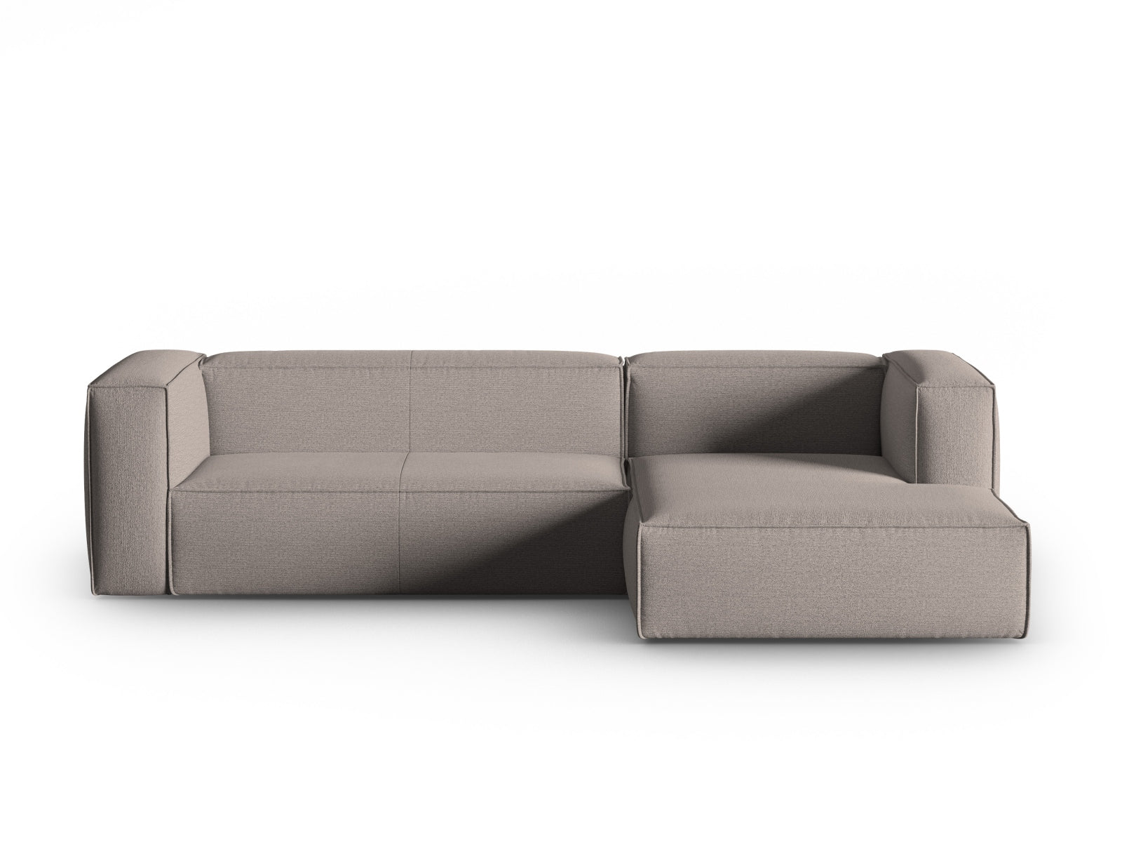 Mackay Ecksofa rechts 4 Sitzer in Cappuccino präsentiert im Onlineshop von KAQTU Design AG. Ecksofa rechts ist von Cosmopolitan Design