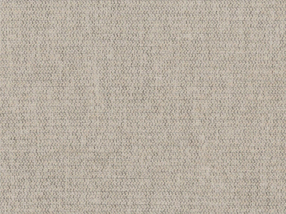 Beiges Ecksofa Lazio mit Sorella-Strukturstoff, schwarzen Metallbeinen und Récamiere, rechtsseitig, Massivholzrahmen sichtbar.