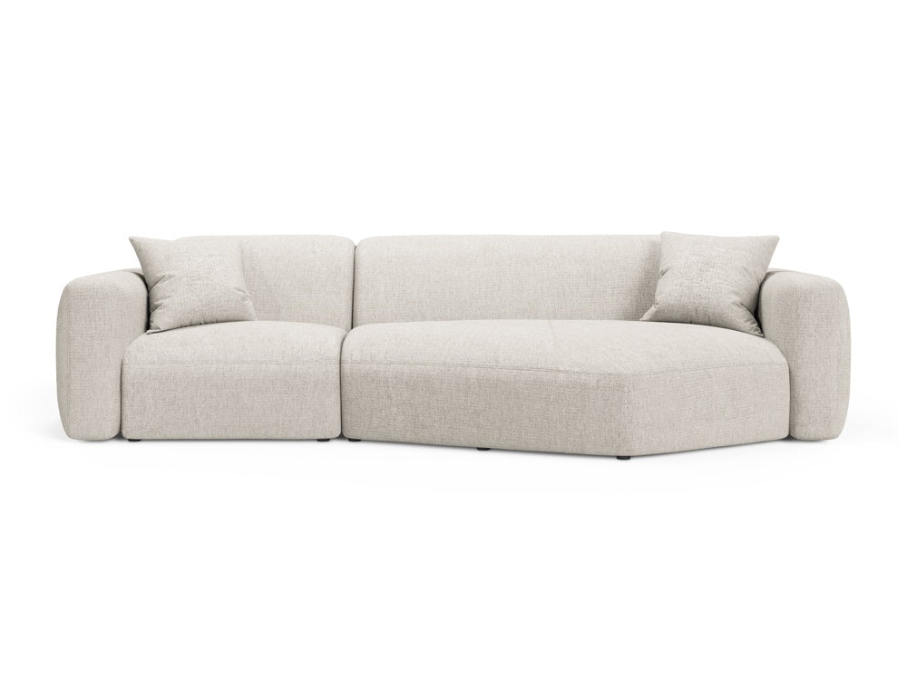Strino Modular Ecksofa rechts 3 Sitzer in Beige-Sorella präsentiert im Onlineshop von KAQTU Design AG. L-Sofa rechts ist von Cosmopolitan Design