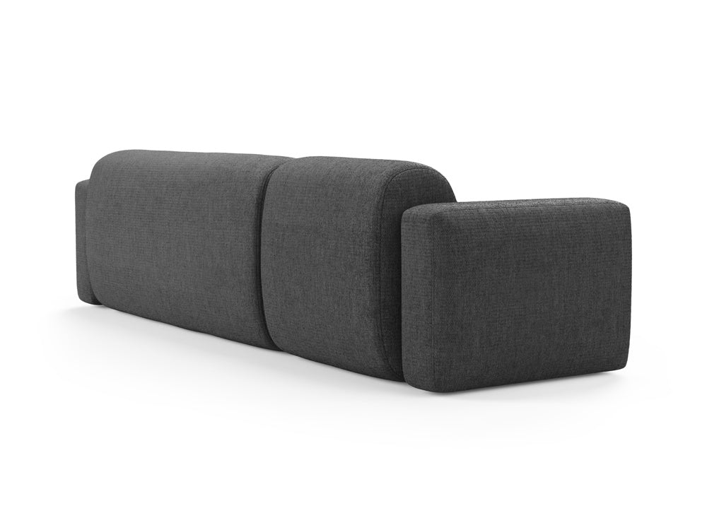 Modernes Strino Modular Ecksofa rechts, 3-Sitzer in Grey-Sorella, perfekt für gemütliche und stilvolle Wohnlandschaften.