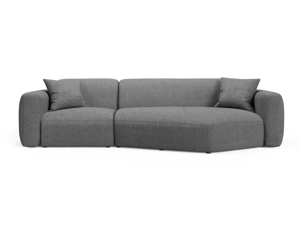 Strino Modular Ecksofa rechts 3 Sitzer in Grey-Sorella präsentiert im Onlineshop von KAQTU Design AG. L-Sofa rechts ist von Cosmopolitan Design