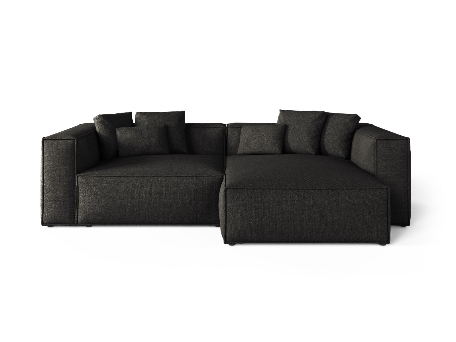 3-Sitzer Ecksofa rechts Aveiro in Anthracite-Eden präsentiert im Onlineshop von KAQTU Design AG. Ecksofa rechts ist von Cosmopolitan Design