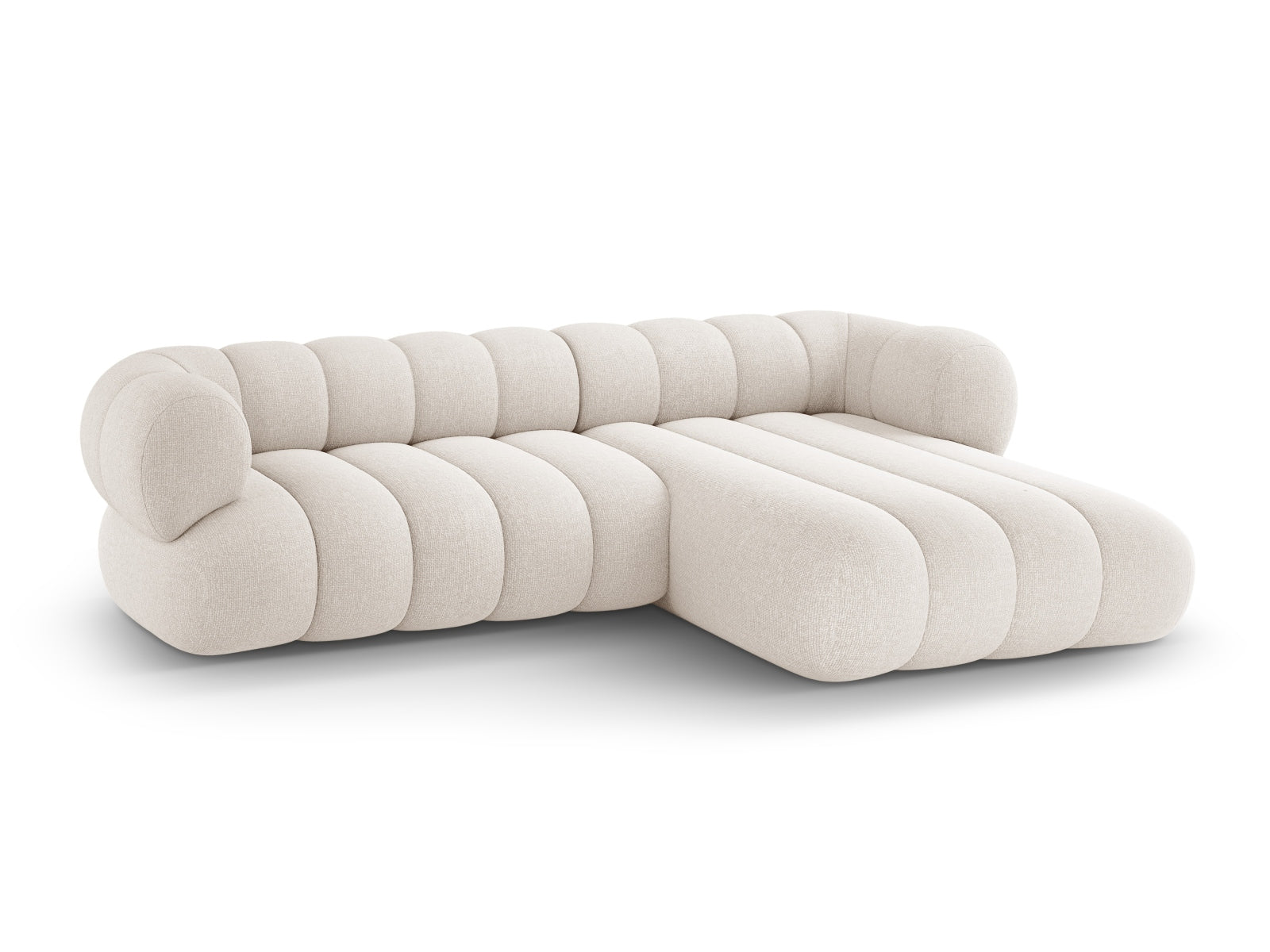 Koge Ecksofa 5 Sitzer 165cm in Light Beige-Eden präsentiert im Onlineshop von KAQTU Design AG. L-Sofa links ist von Cosmopolitan Design