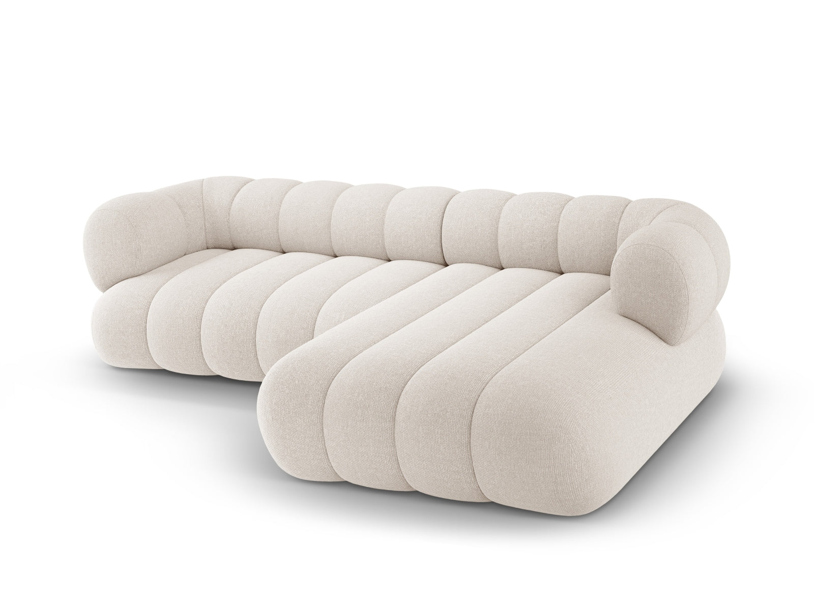 Koge Ecksofa 5 Sitzer 165cm in Light Beige-Eden präsentiert im Onlineshop von KAQTU Design AG. L-Sofa links ist von Cosmopolitan Design