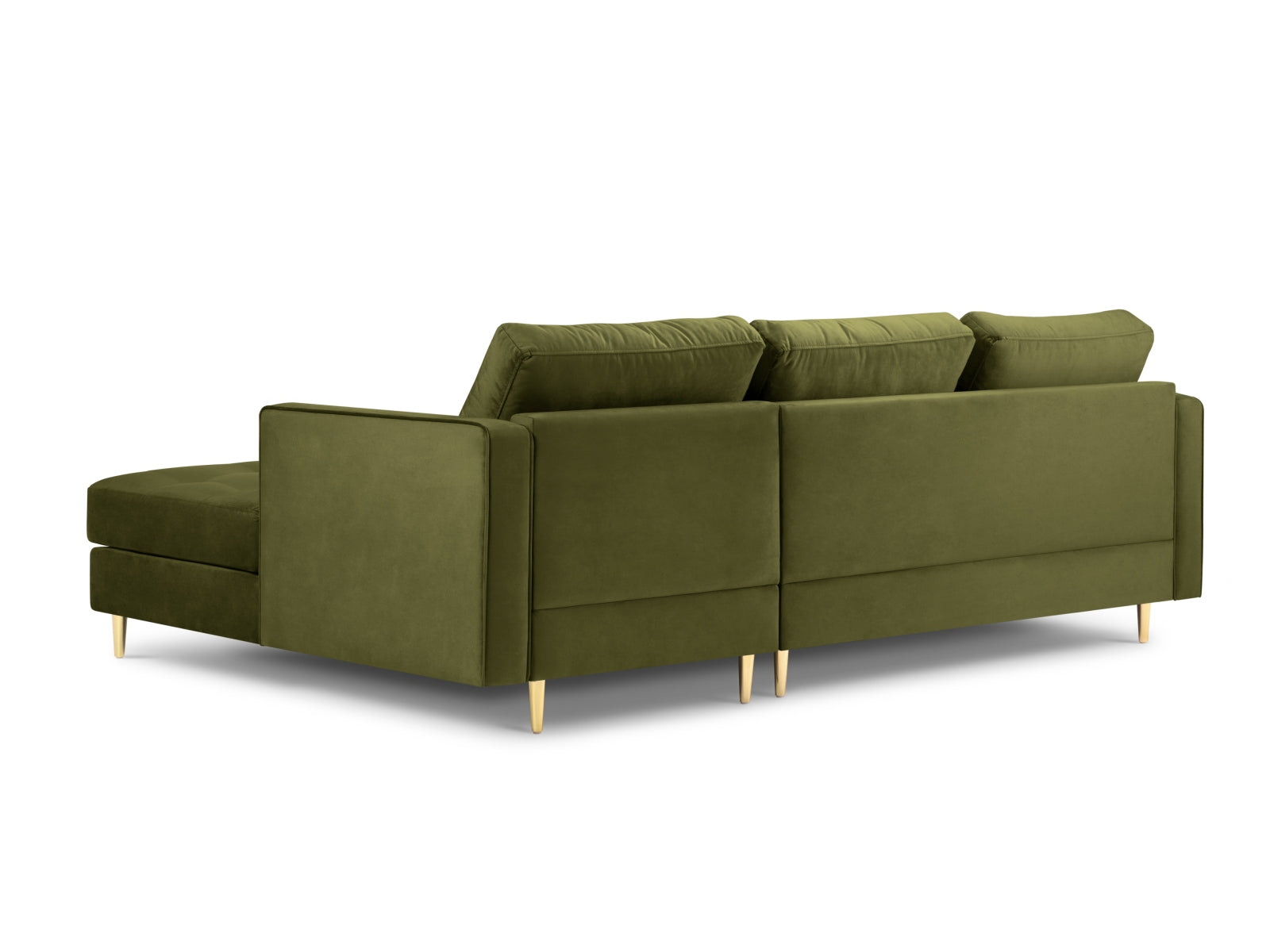 4-Sitzer Ecksofa rechts Aspen in Green-Salvador präsentiert im Onlineshop von KAQTU Design AG. Ecksofa rechts ist von Cosmopolitan Design