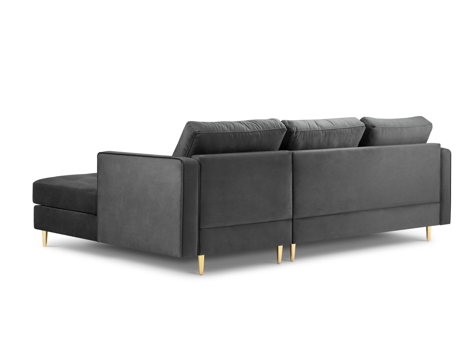 4-Sitzer Ecksofa rechts Aspen in Dark Grey-Salvador präsentiert im Onlineshop von KAQTU Design AG. Ecksofa rechts ist von Cosmopolitan Design
