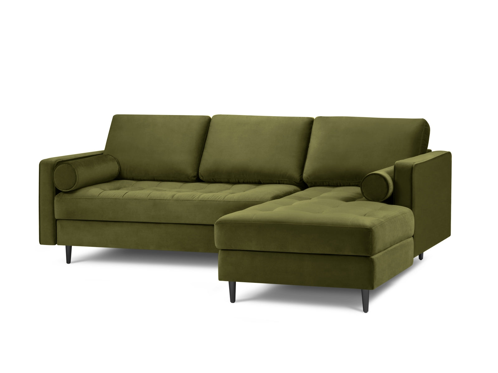 4-Sitzer Ecksofa rechts Aspen in Green-Salvador präsentiert im Onlineshop von KAQTU Design AG. Ecksofa rechts ist von Cosmopolitan Design