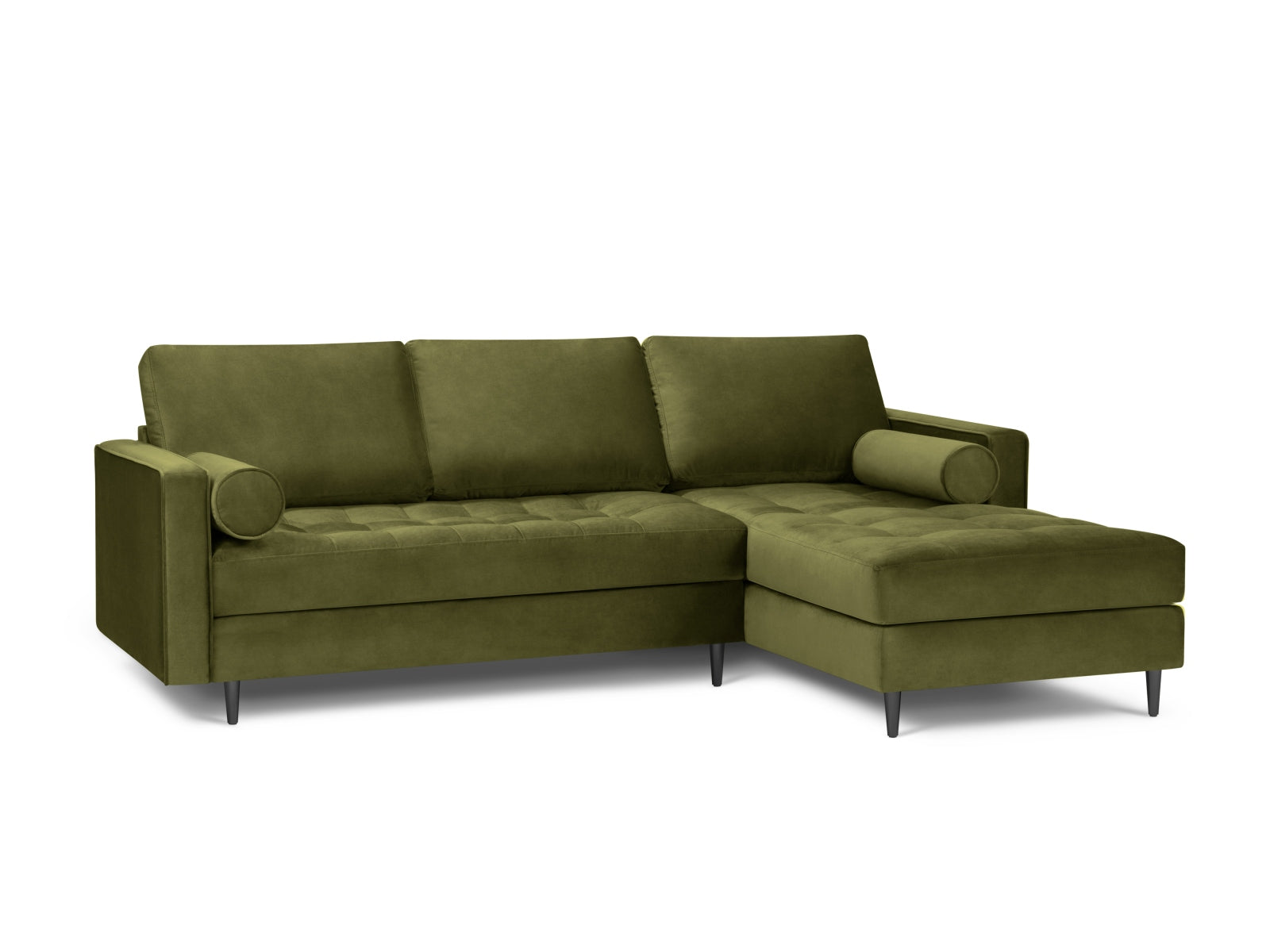 4-Sitzer Ecksofa rechts Aspen in Green-Salvador präsentiert im Onlineshop von KAQTU Design AG. Ecksofa rechts ist von Cosmopolitan Design