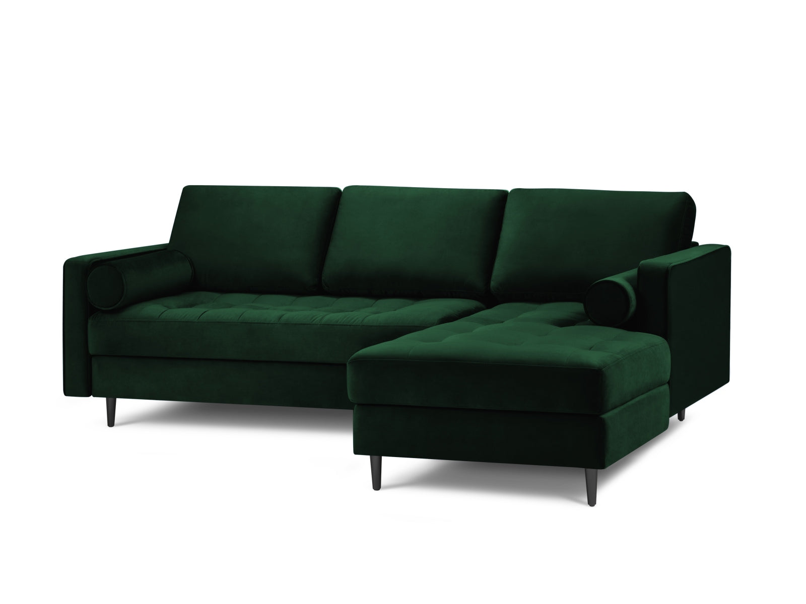 4-Sitzer Ecksofa rechts Aspen in Bottle Green-Salvador präsentiert im Onlineshop von KAQTU Design AG. Ecksofa rechts ist von Cosmopolitan Design