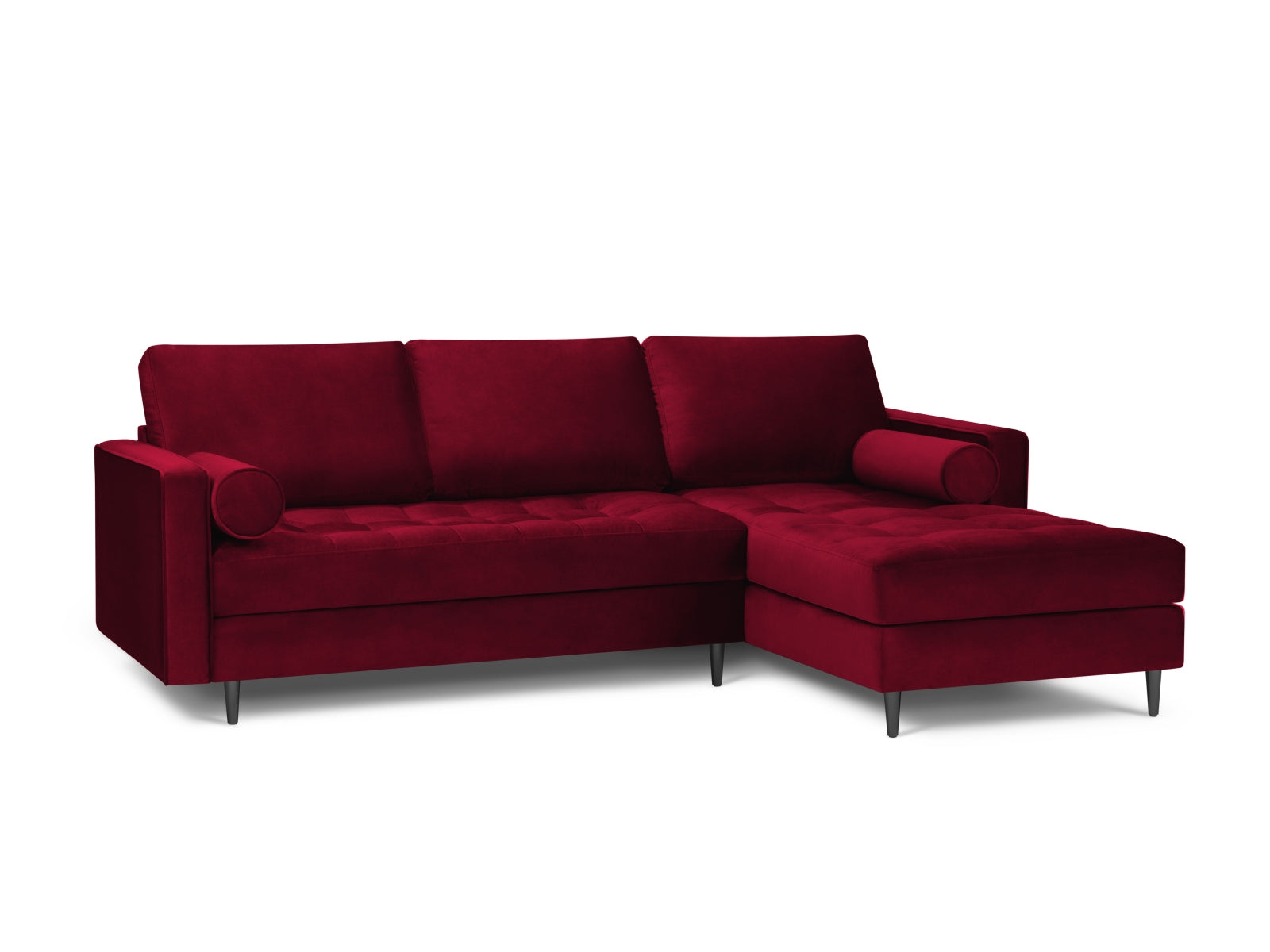 4-Sitzer Ecksofa rechts Aspen in Red-Salvador präsentiert im Onlineshop von KAQTU Design AG. Ecksofa rechts ist von Cosmopolitan Design