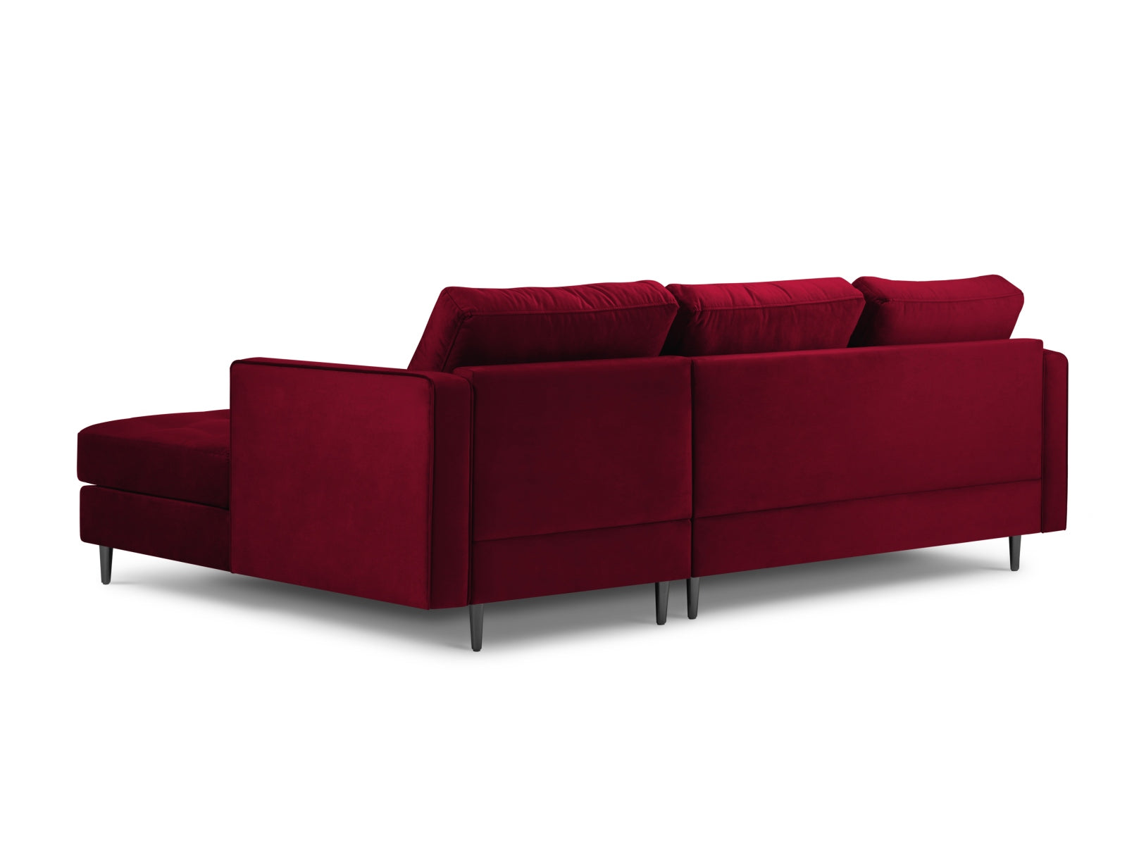 4-Sitzer Ecksofa rechts Aspen in Red-Salvador präsentiert im Onlineshop von KAQTU Design AG. Ecksofa rechts ist von Cosmopolitan Design