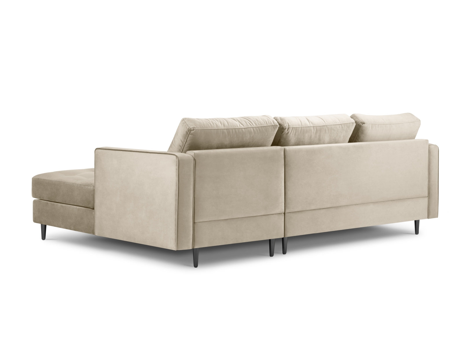 4-Sitzer Ecksofa rechts Aspen in Dark Beige-Salvador präsentiert im Onlineshop von KAQTU Design AG. Ecksofa rechts ist von Cosmopolitan Design