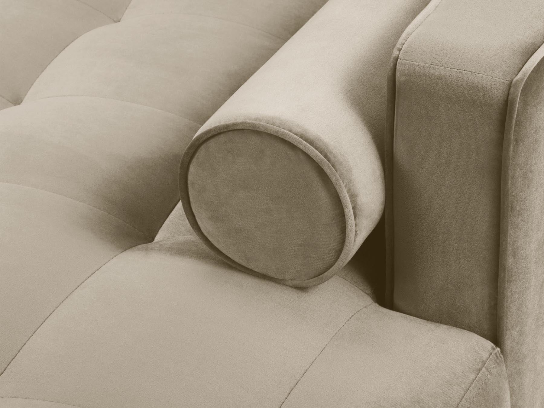 4-Sitzer Ecksofa rechts Aspen in Dark Beige-Salvador präsentiert im Onlineshop von KAQTU Design AG. Ecksofa rechts ist von Cosmopolitan Design