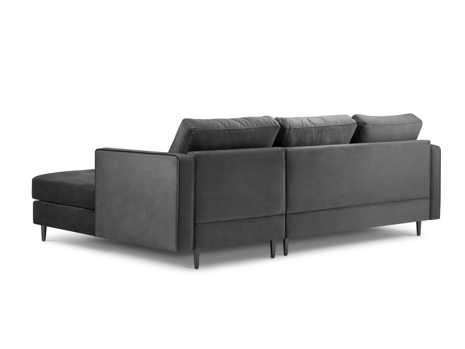 4-Sitzer Ecksofa rechts Aspen in Dark Grey-Salvador präsentiert im Onlineshop von KAQTU Design AG. Ecksofa rechts ist von Cosmopolitan Design