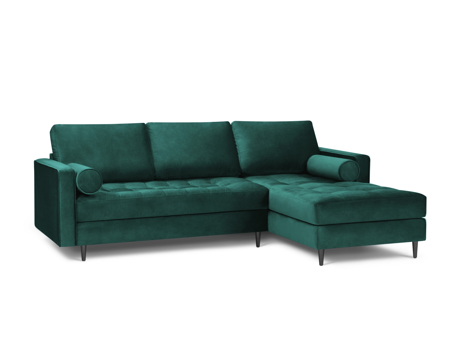 4-Sitzer Ecksofa rechts Aspen in Petrol-Salvador präsentiert im Onlineshop von KAQTU Design AG. Ecksofa rechts ist von Cosmopolitan Design