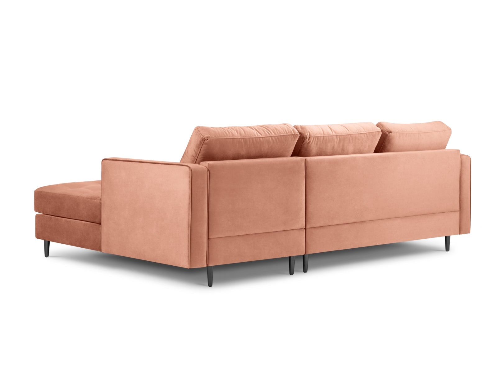 4-Sitzer Ecksofa rechts Aspen in Pink-Salvador präsentiert im Onlineshop von KAQTU Design AG. Ecksofa rechts ist von Cosmopolitan Design