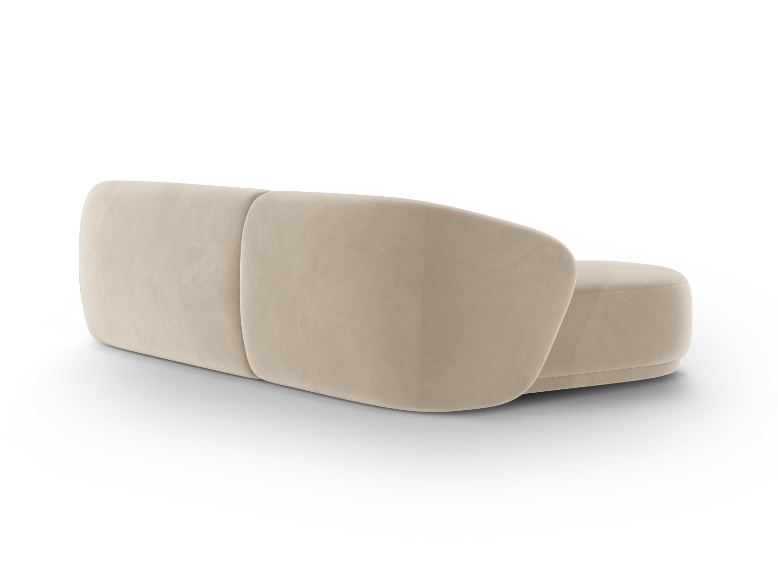 Elegantes 4-Sitzer Ecksofa Gomera in hellem Beige, ideal für stilvolle Wohnräume und gemütliche Zusammenkünfte.