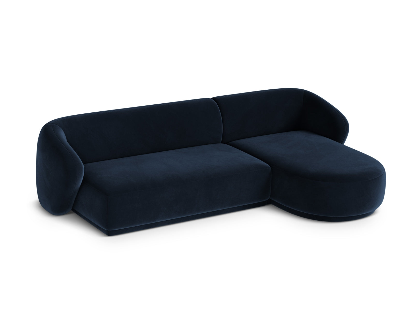 Elegantes 4-Sitzer Ecksofa Gomera in Royal Blue, ideal für stilvolle Wohnräume und entspannte Abende, von Cosmopolitan Design.