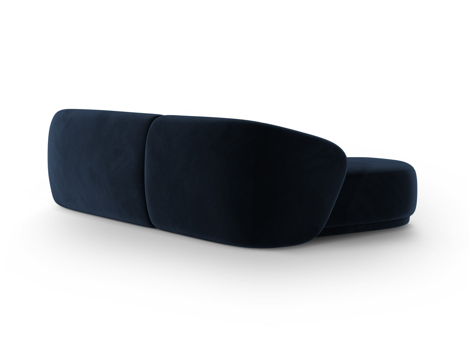 Modernes 4-Sitzer Ecksofa Gomera in Royal Blue, perfekt für gemütliche Abende und stilvolle Einrichtung, von Cosmopolitan Design.