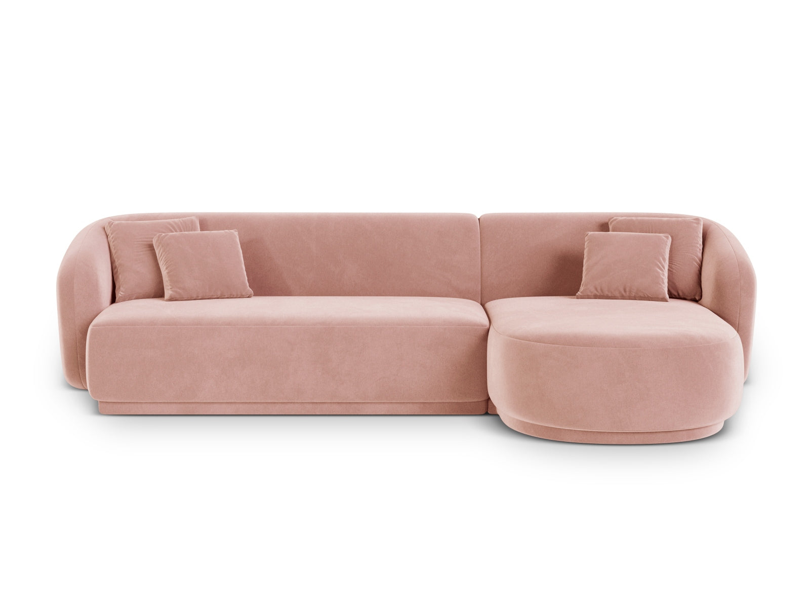4-Sitzer Ecksofa rechts Gomera in Pink-Salvador präsentiert im Onlineshop von KAQTU Design AG. Ecksofa rechts ist von Cosmopolitan Design