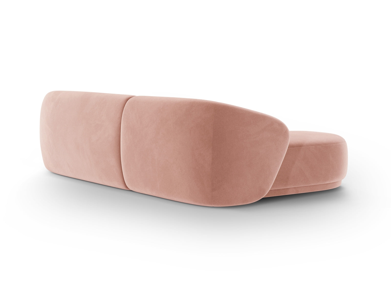 Elegantes 4-Sitzer Ecksofa Gomera in Pink-Salvador, perfekt für stilvolle Wohnzimmer und entspannte Abende, erhältlich bei Cosmopolitan Design.