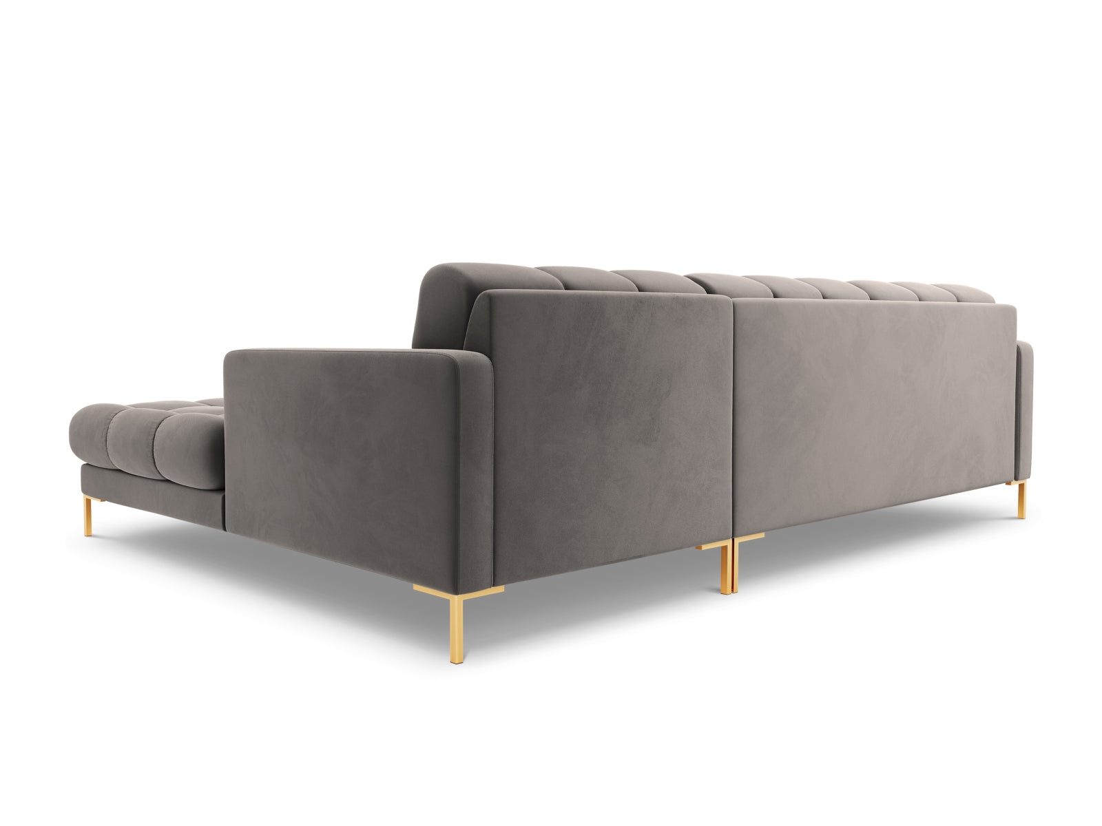 5-Sitzer Ecksofa rechts Bali in Light Grey-Bluvel präsentiert im Onlineshop von KAQTU Design AG. Ecksofa rechts ist von Cosmopolitan Design