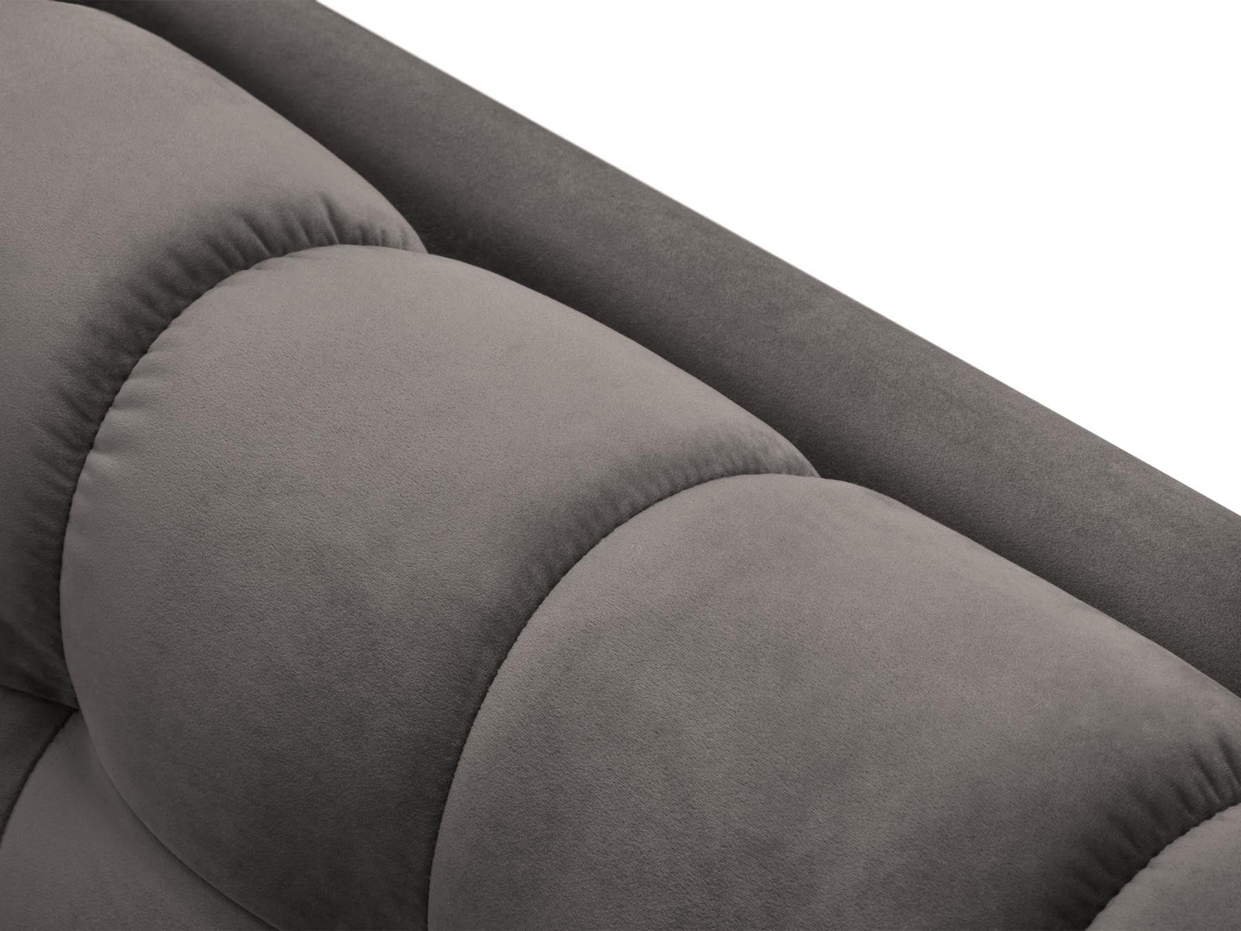 5-Sitzer Ecksofa rechts Bali in Light Grey-Bluvel präsentiert im Onlineshop von KAQTU Design AG. Ecksofa rechts ist von Cosmopolitan Design