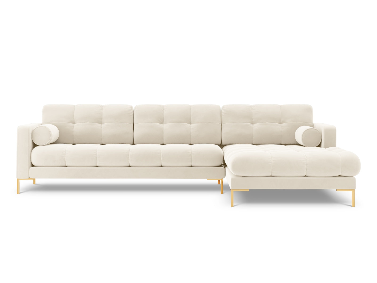 5-Sitzer Ecksofa rechts Bali in Light Beige-Bluvel präsentiert im Onlineshop von KAQTU Design AG. Ecksofa rechts ist von Cosmopolitan Design