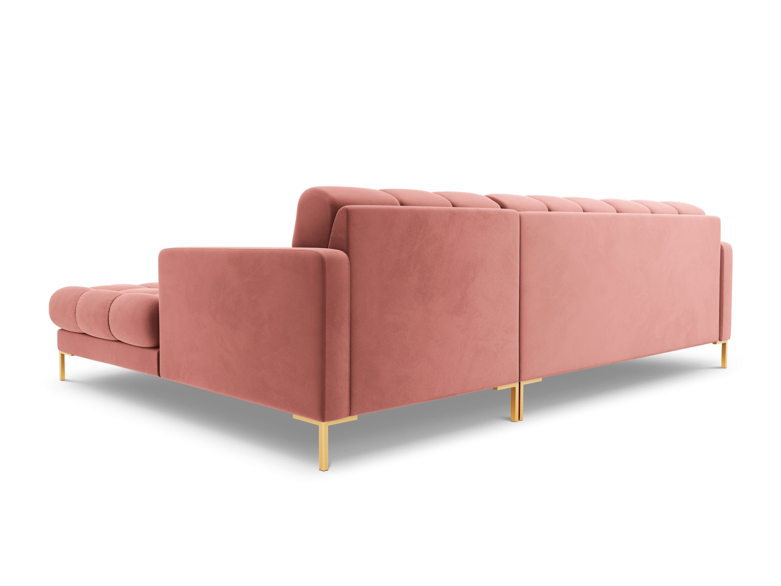 5-Sitzer Ecksofa rechts Bali in Pink-Bluvel präsentiert im Onlineshop von KAQTU Design AG. Ecksofa rechts ist von Cosmopolitan Design