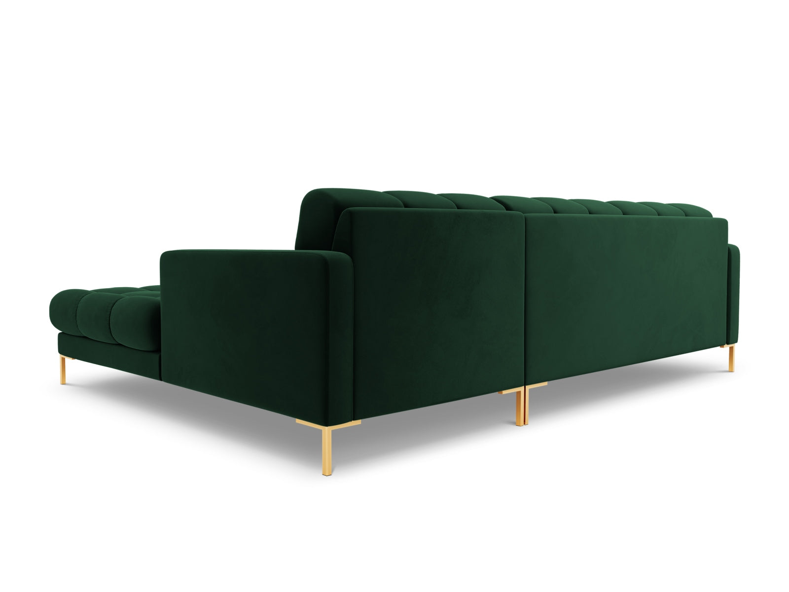 5-Sitzer Ecksofa rechts Bali in Bottle Green-Bluvel präsentiert im Onlineshop von KAQTU Design AG. Ecksofa rechts ist von Cosmopolitan Design
