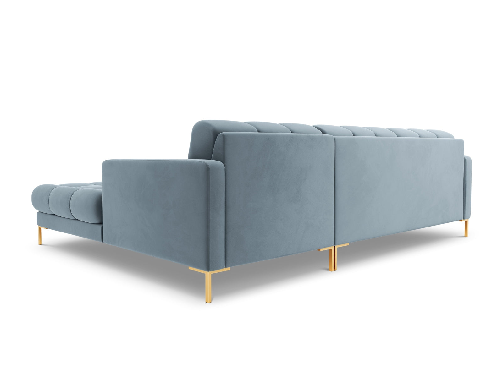 5-Sitzer Ecksofa rechts Bali in Light Blue-Bluvel präsentiert im Onlineshop von KAQTU Design AG. Ecksofa rechts ist von Cosmopolitan Design