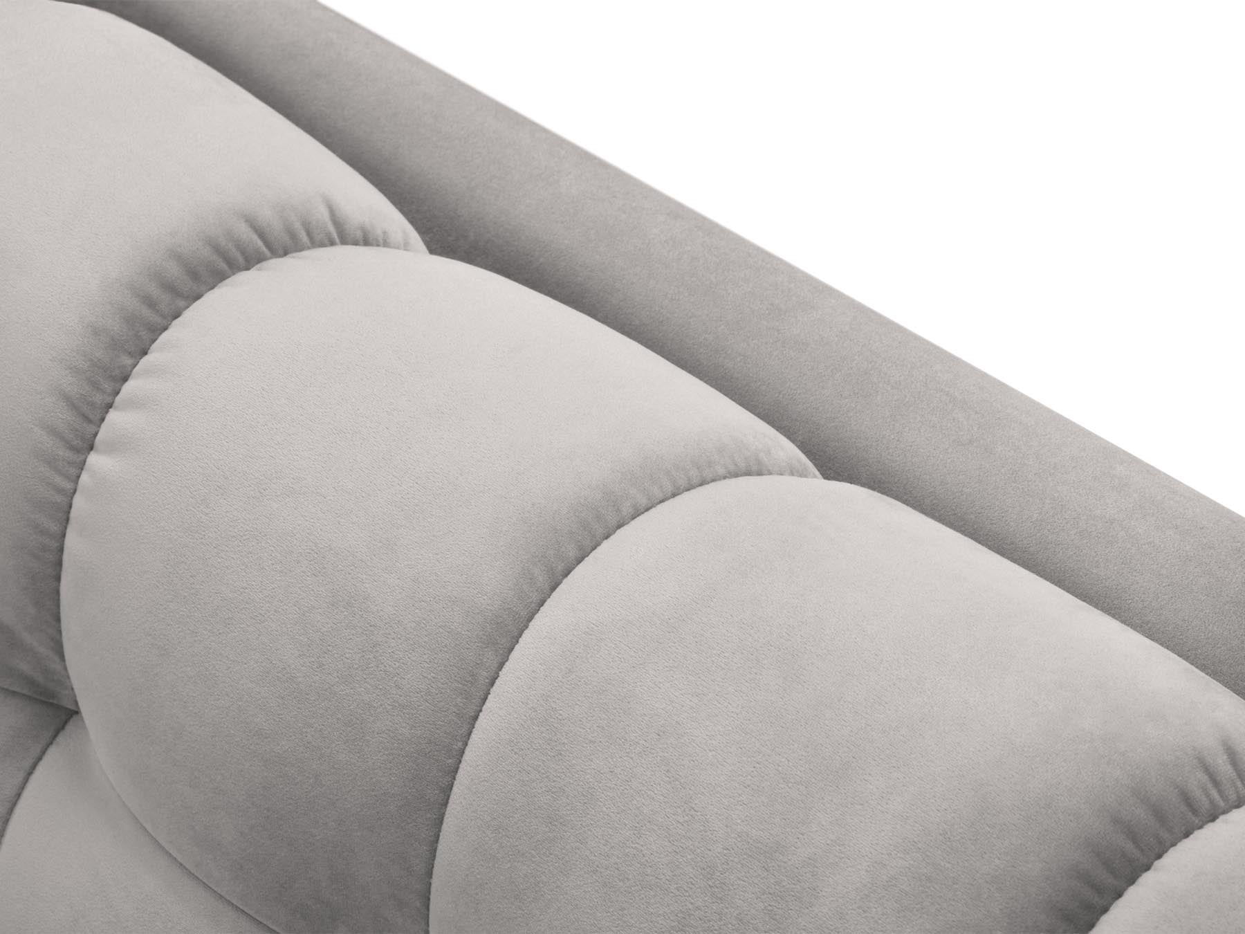 5-Sitzer Ecksofa rechts Bali in Silver-Bluvel präsentiert im Onlineshop von KAQTU Design AG. Ecksofa rechts ist von Cosmopolitan Design
